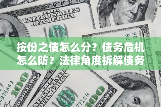 武汉按份之债怎么分？债务危机怎么防？法律角度拆解债务分配与风险自保指南