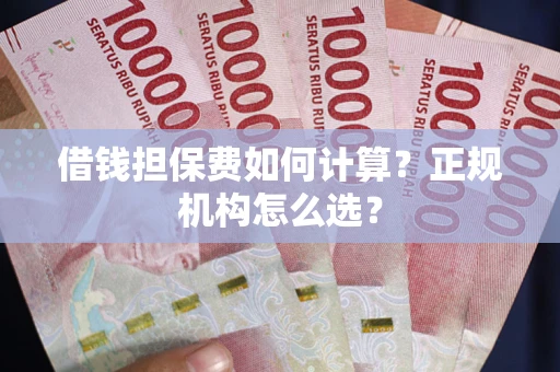 武汉借钱担保费如何计算？正规机构怎么选？
