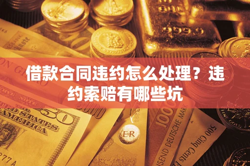 武汉借款合同违约怎么处理？违约索赔有哪些坑