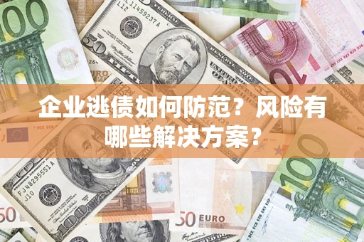 武汉企业逃债如何防范？风险有哪些解决方案？