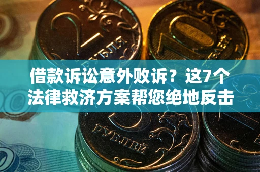 武汉借款诉讼意外败诉？这7个法律救济方案帮您绝地反击！