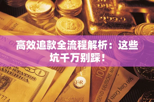 武汉高效追款全流程解析：这些坑千万别踩！