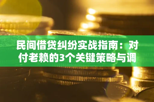 武汉民间借贷纠纷实战指南：对付老赖的3个关键策略与调解盲区解析