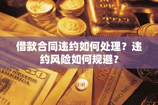 武汉借款合同违约如何处理？违约风险如何规避？