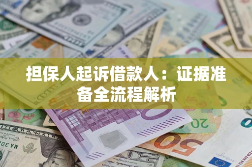 武汉担保人起诉借款人：证据准备全流程解析