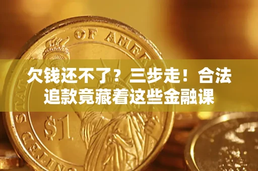 武汉欠钱还不了？三步走！合法追款竟藏着这些金融课