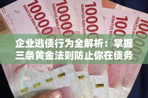 武汉企业逃债行为全解析：掌握三条黄金法则防止你在债务乱局中“踩雷”