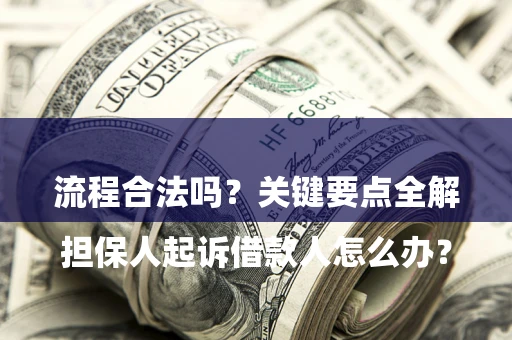 武汉

担保人起诉借款人怎么办？流程合法吗？关键要点全解析