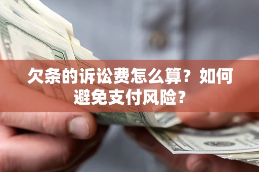 武汉欠条的诉讼费怎么算？如何避免支付风险？