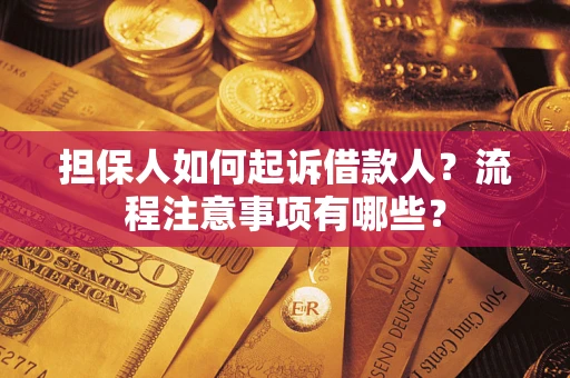 武汉担保人如何起诉借款人？流程注意事项有哪些？